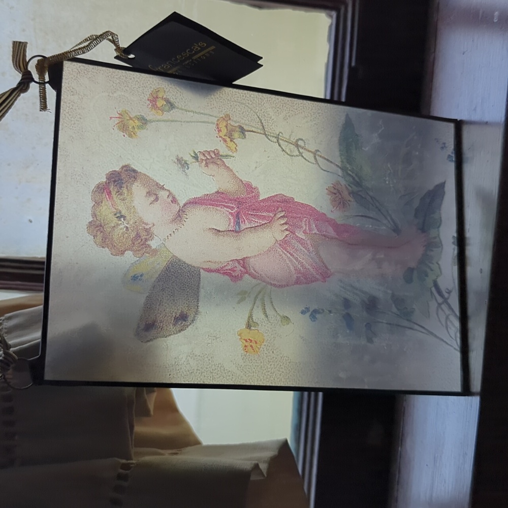 New Francesca's Collections Angel Window Glass Art